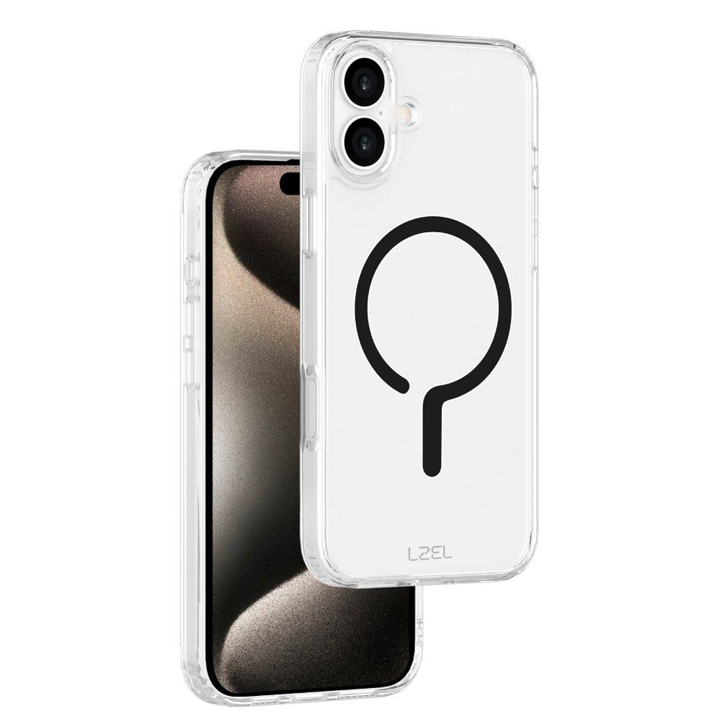 LZEL iPhone 16 Mag Clear Fusion With New MagSafe | Black LZEL iPhone 16 Mag Clear Fusion With New MagSafe | Black